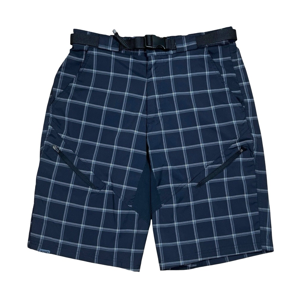 Zoic Guide Shorts‎ + Essential LIner Mens M (31x11) Plaid Cargo MTB Trails